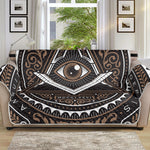 All Seeing Eye Symbol Print Sofa Protector