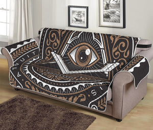 All Seeing Eye Symbol Print Sofa Protector