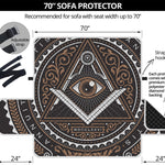 All Seeing Eye Symbol Print Sofa Protector