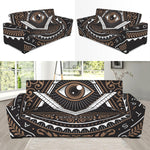 All Seeing Eye Symbol Print Sofa Slipcover