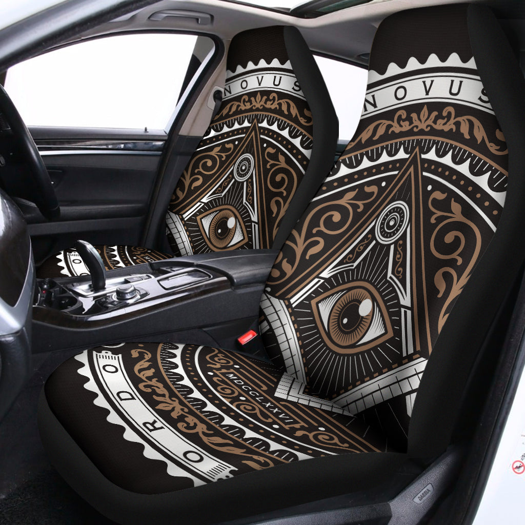 All Seeing Eye Symbol Print Universal Fit Car Seat Covers