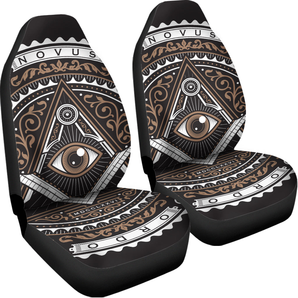 All Seeing Eye Symbol Print Universal Fit Car Seat Covers