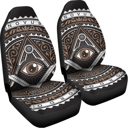 All Seeing Eye Symbol Print Universal Fit Car Seat Covers