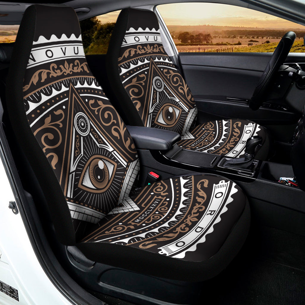 All Seeing Eye Symbol Print Universal Fit Car Seat Covers