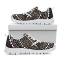 All Seeing Eye Symbol Print White Running Shoes