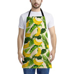 Aloha Banana Pattern Print Apron