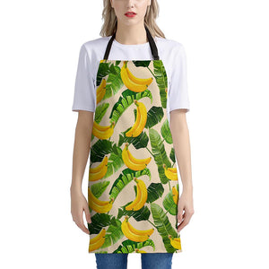 Aloha Banana Pattern Print Apron