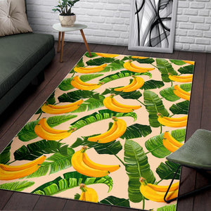 Aloha Banana Pattern Print Area Rug GearFrost