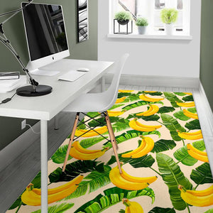 Aloha Banana Pattern Print Area Rug GearFrost