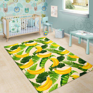 Aloha Banana Pattern Print Area Rug GearFrost