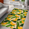 Aloha Banana Pattern Print Floor Mat