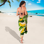 Aloha Banana Pattern Print Beach Sarong Wrap