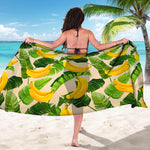 Aloha Banana Pattern Print Beach Sarong Wrap