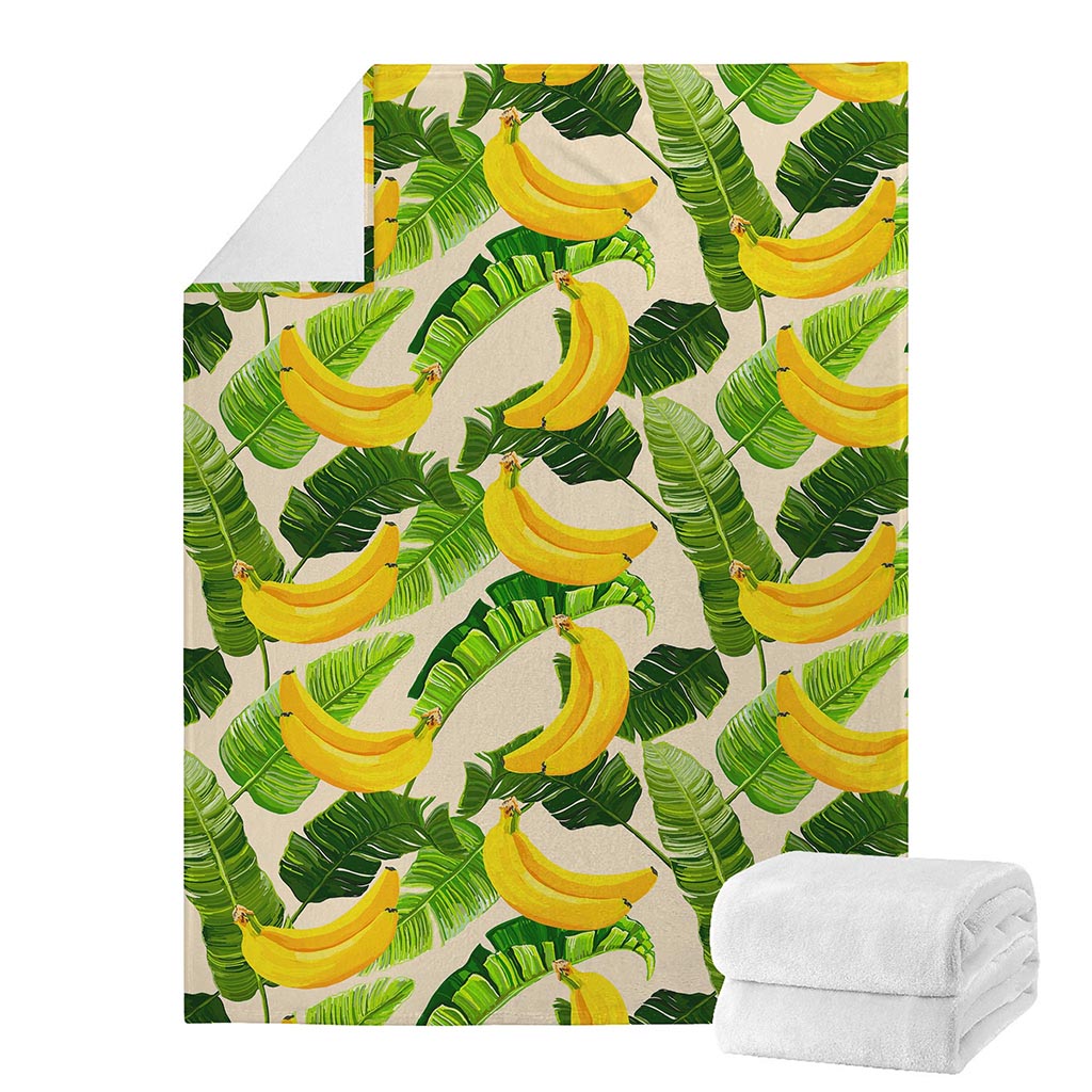 Aloha Banana Pattern Print Blanket