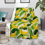Aloha Banana Pattern Print Blanket