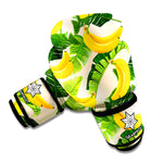 Aloha Banana Pattern Print Boxing Gloves