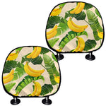 Aloha Banana Pattern Print Car Headrest Covers