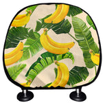 Aloha Banana Pattern Print Car Headrest Covers