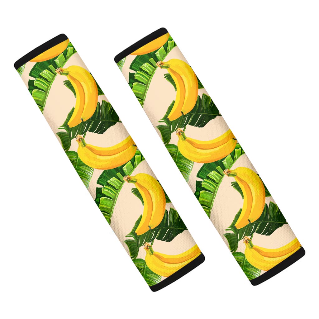 Aloha Banana Pattern Print Car Seat Belt Covers