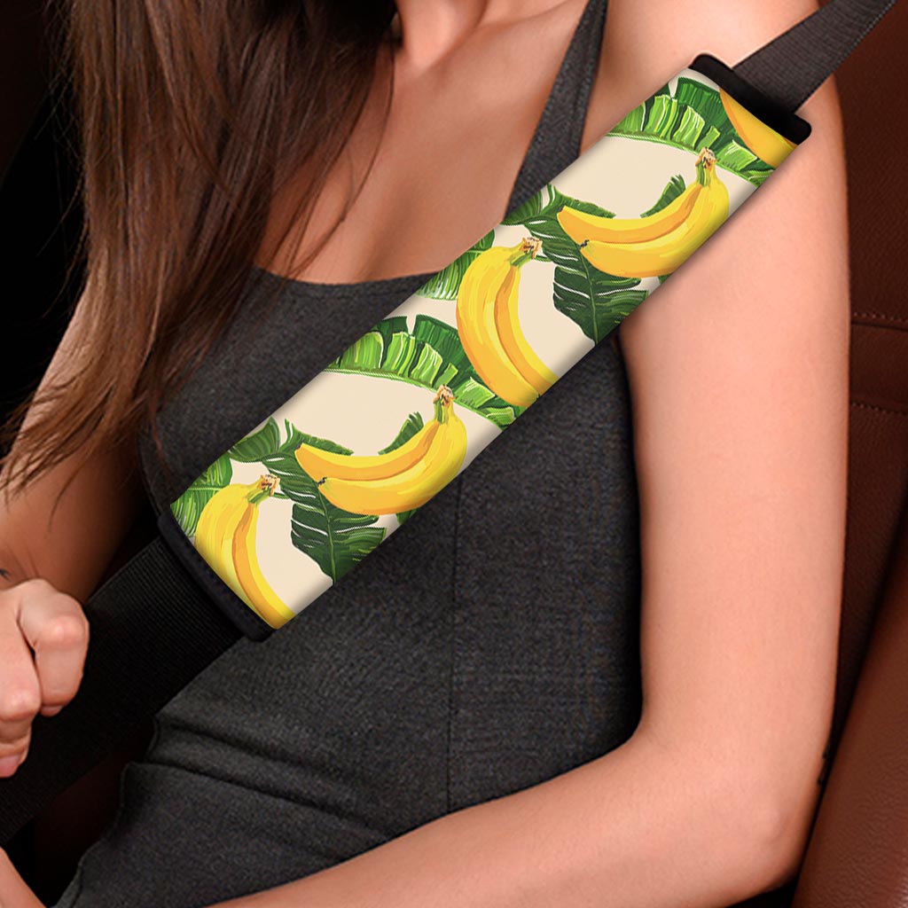 Aloha Banana Pattern Print Car Seat Belt Covers