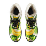 Aloha Banana Pattern Print Comfy Boots GearFrost