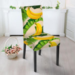 Aloha Banana Pattern Print Dining Chair Slipcover
