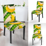 Aloha Banana Pattern Print Dining Chair Slipcover