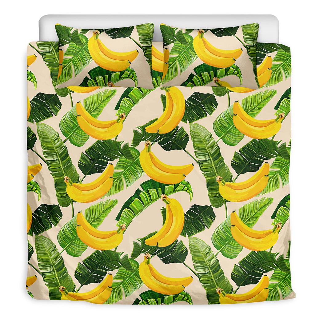 Aloha Banana Pattern Print Duvet Cover Bedding Set