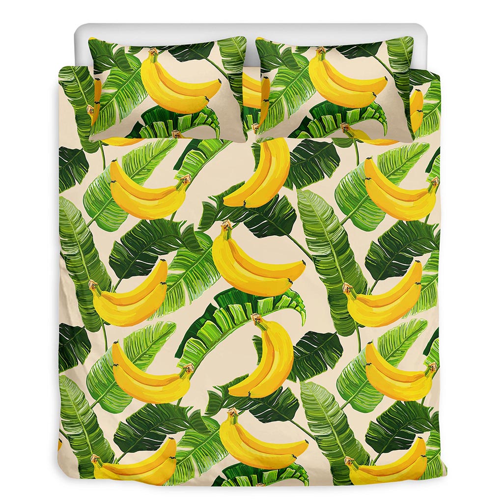 Aloha Banana Pattern Print Duvet Cover Bedding Set