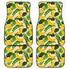 Aloha Banana Pattern Print Front and Back Car Floor Mats