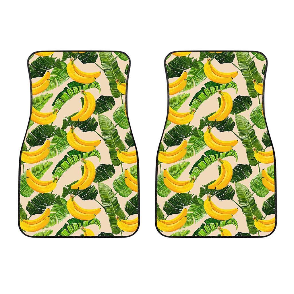 Aloha Banana Pattern Print Front Car Floor Mats