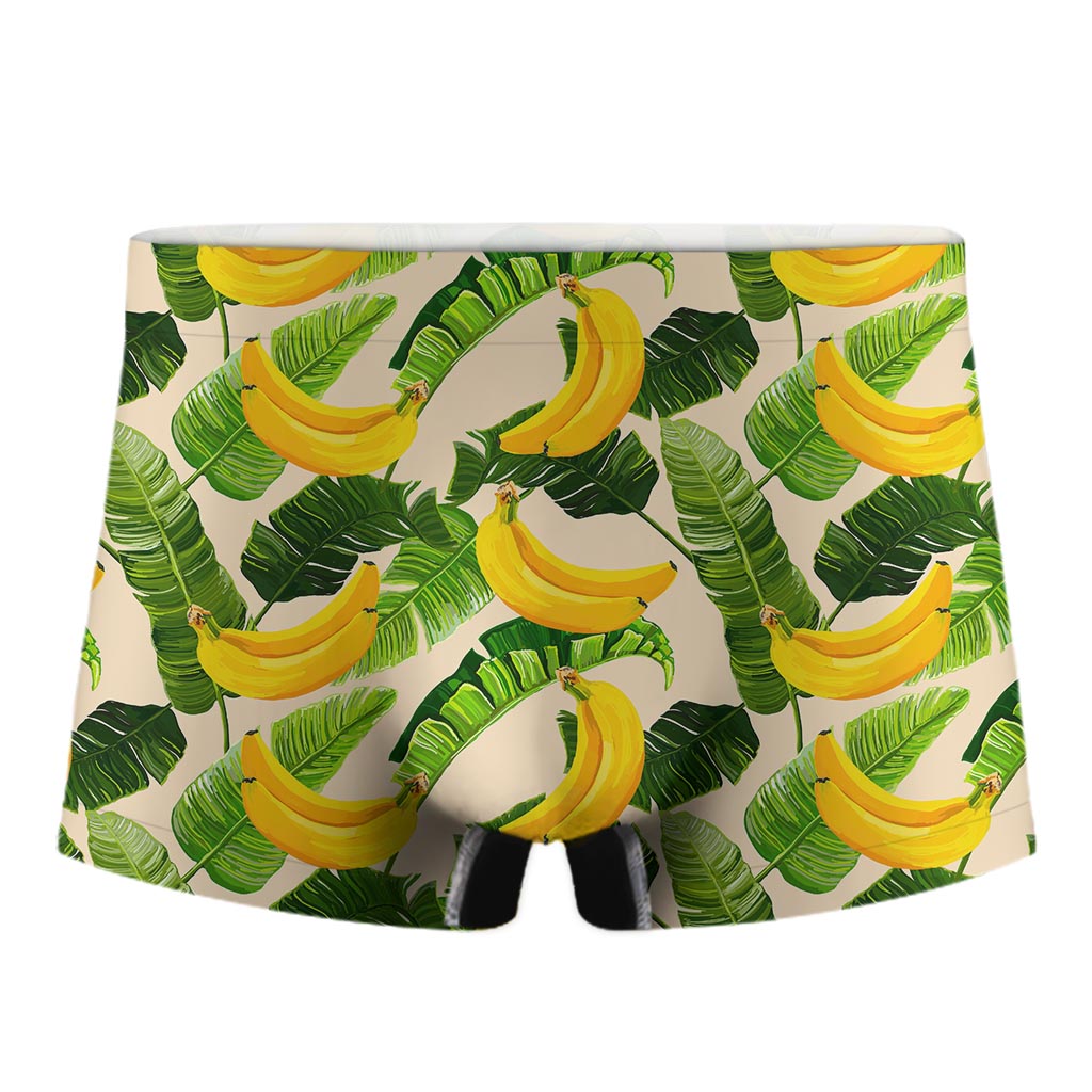 Aloha Banana Pattern Print Men's Boxer Briefs