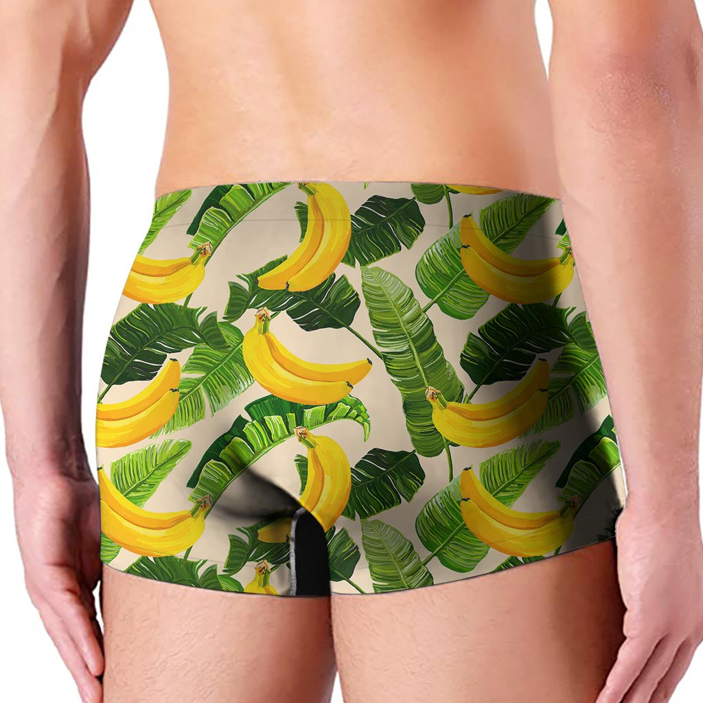 Aloha Banana Pattern Print Men's Boxer Briefs