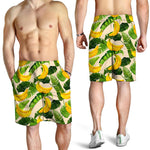 Aloha Banana Pattern Print Men's Shorts