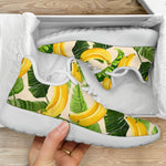 Aloha Banana Pattern Print Mesh Knit Shoes GearFrost