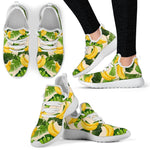 Aloha Banana Pattern Print Mesh Knit Shoes GearFrost