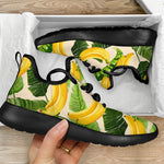 Aloha Banana Pattern Print Mesh Knit Shoes GearFrost