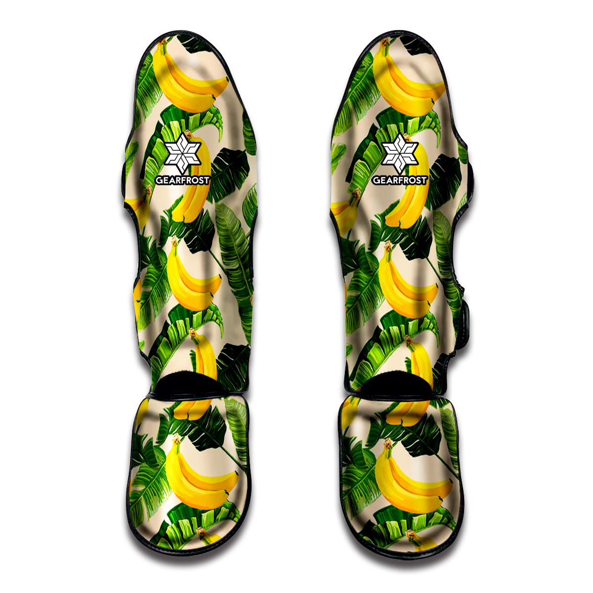 Aloha Banana Pattern Print Muay Thai Shin Guard