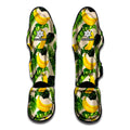 Aloha Banana Pattern Print Muay Thai Shin Guards