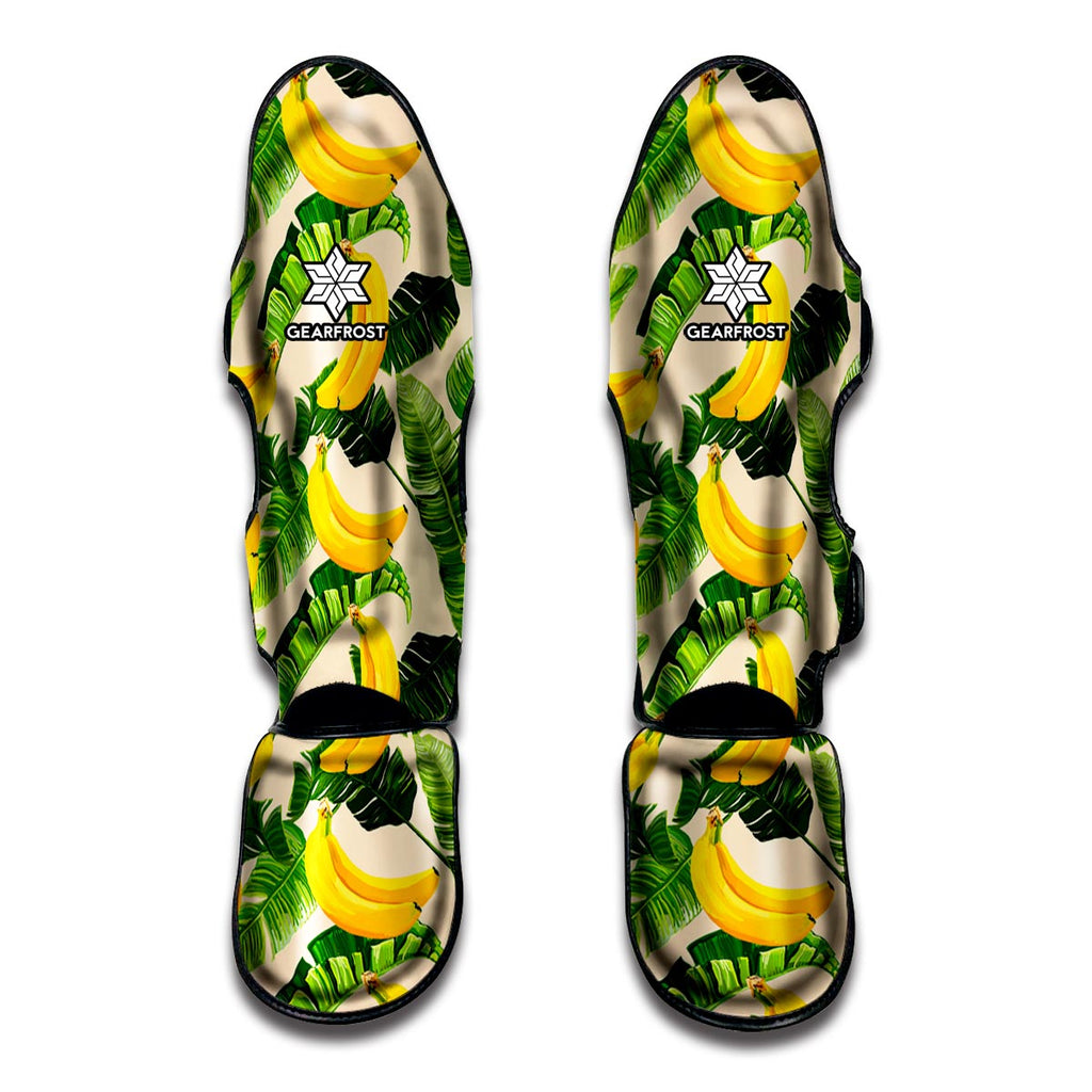 Aloha Banana Pattern Print Muay Thai Shin Guard