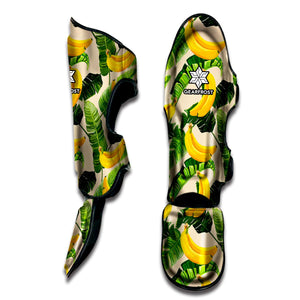 Aloha Banana Pattern Print Muay Thai Shin Guard