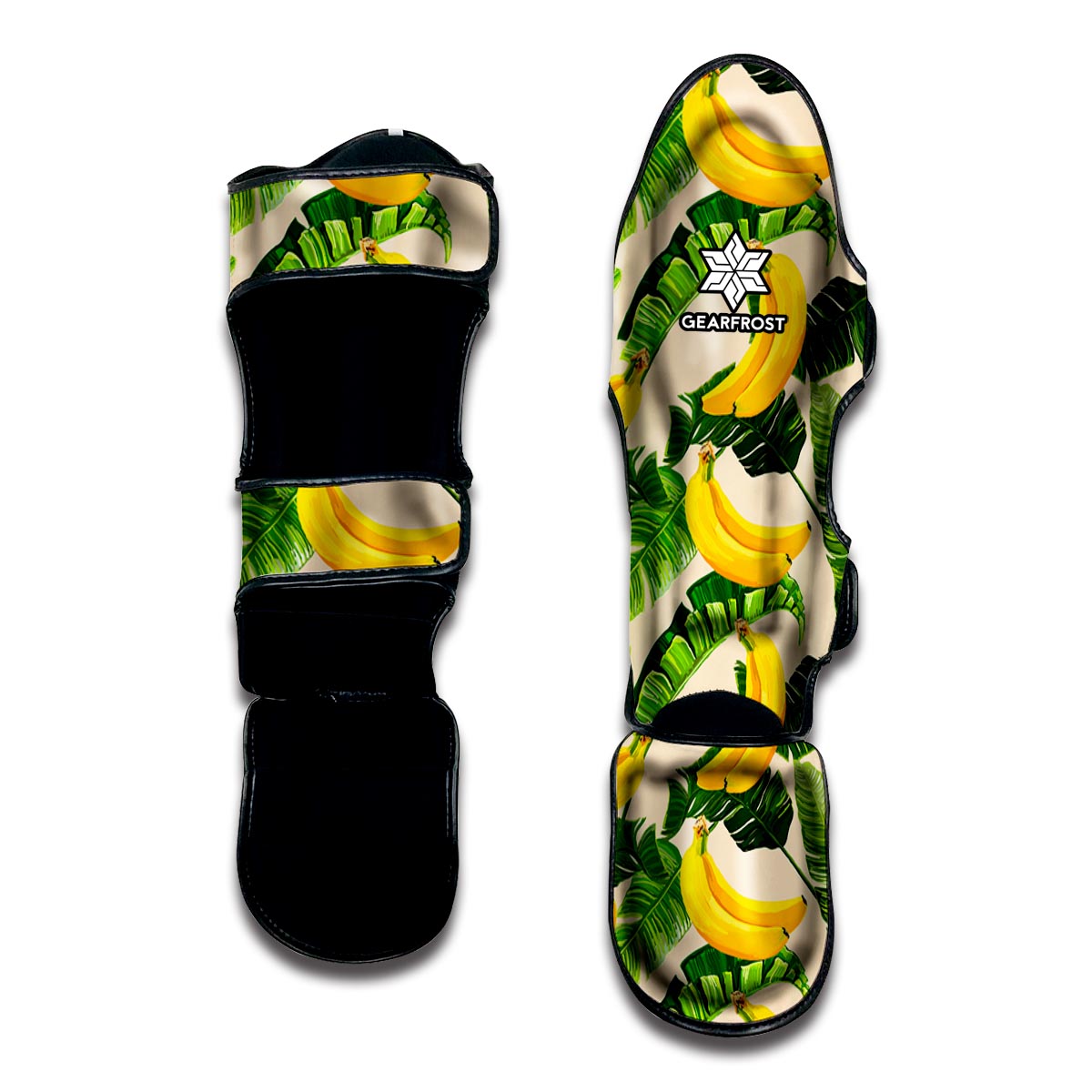 Aloha Banana Pattern Print Muay Thai Shin Guard