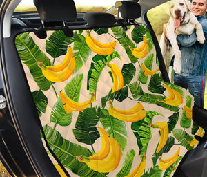 Aloha Banana Pattern Print Pet Car Back Seat Cover