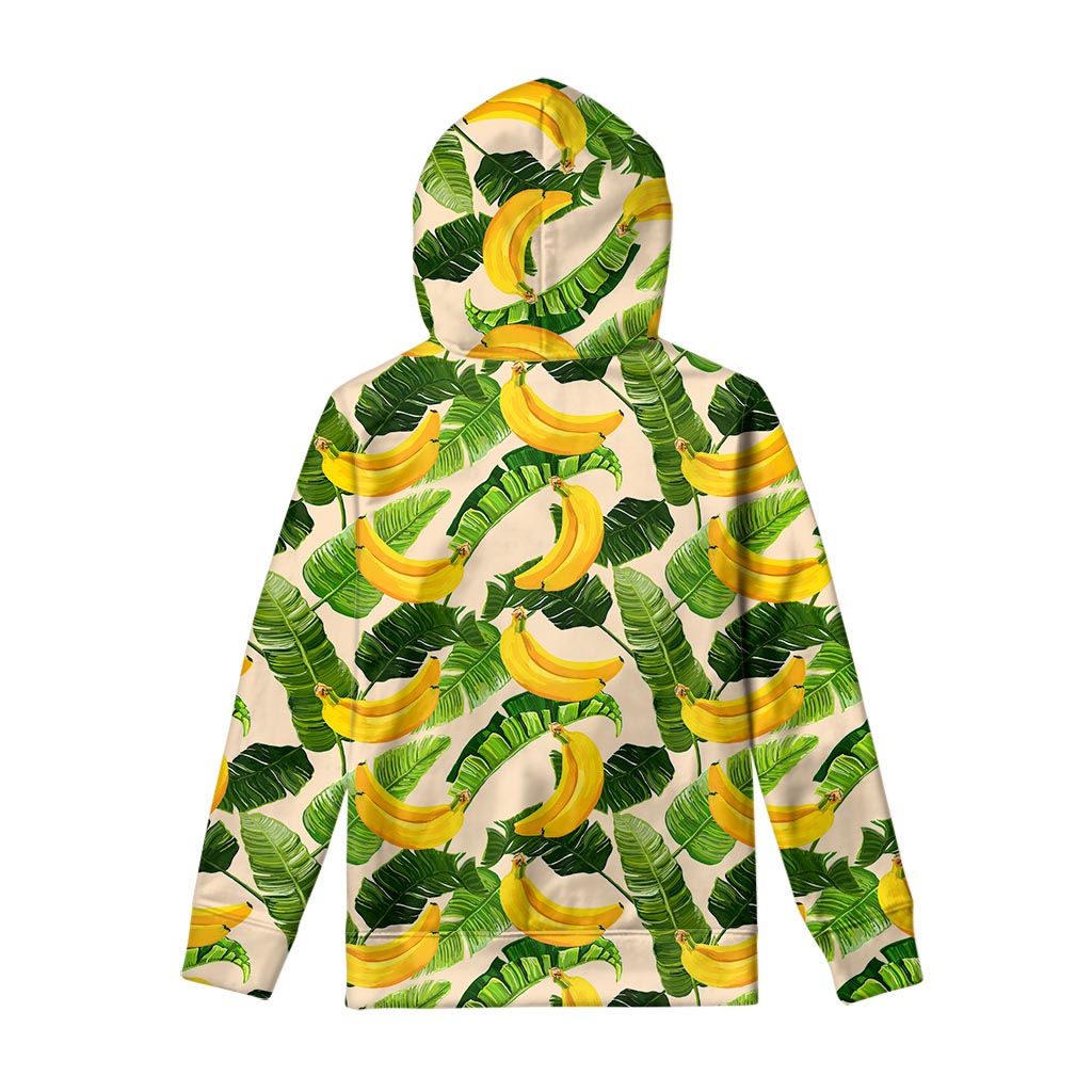 Aloha Banana Pattern Print Pullover Hoodie