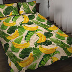 Aloha Banana Pattern Print Quilt Bed Set