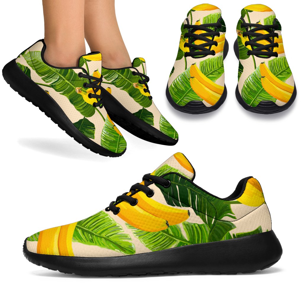 Aloha Banana Pattern Print Sport Shoes GearFrost