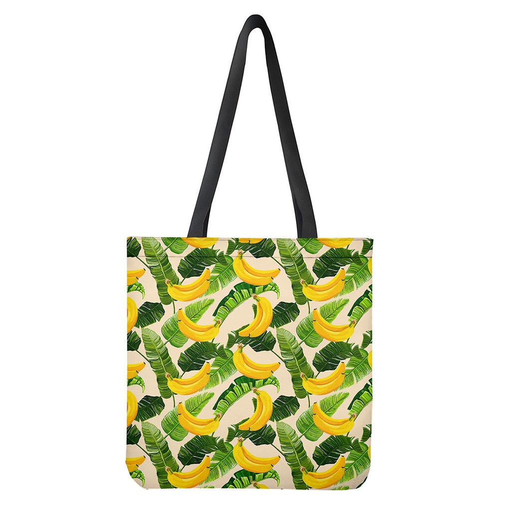 Aloha Banana Pattern Print Tote Bag