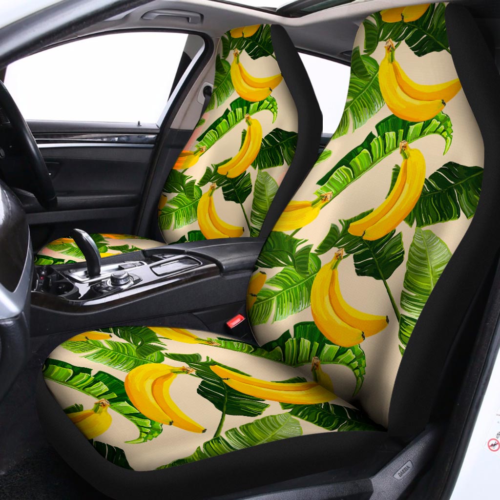 Aloha Banana Pattern Print Universal Fit Car Seat Covers