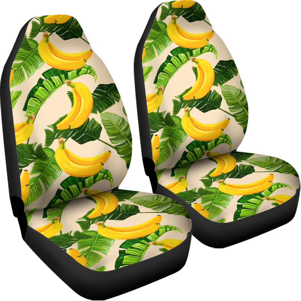 Aloha Banana Pattern Print Universal Fit Car Seat Covers