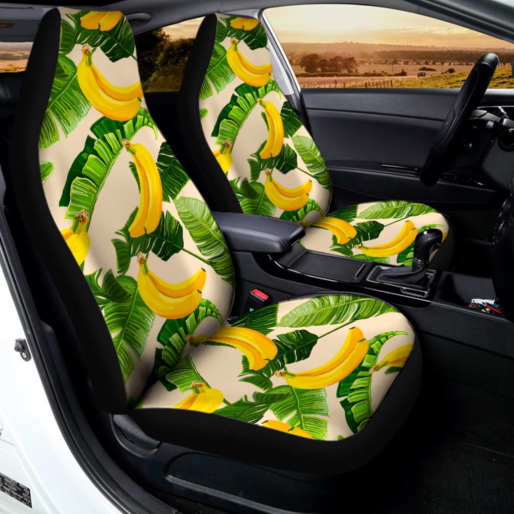 Aloha Banana Pattern Print Universal Fit Car Seat Covers